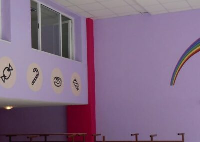 Arcoiris pintado por Asier Artieda Pintor en Pamplona